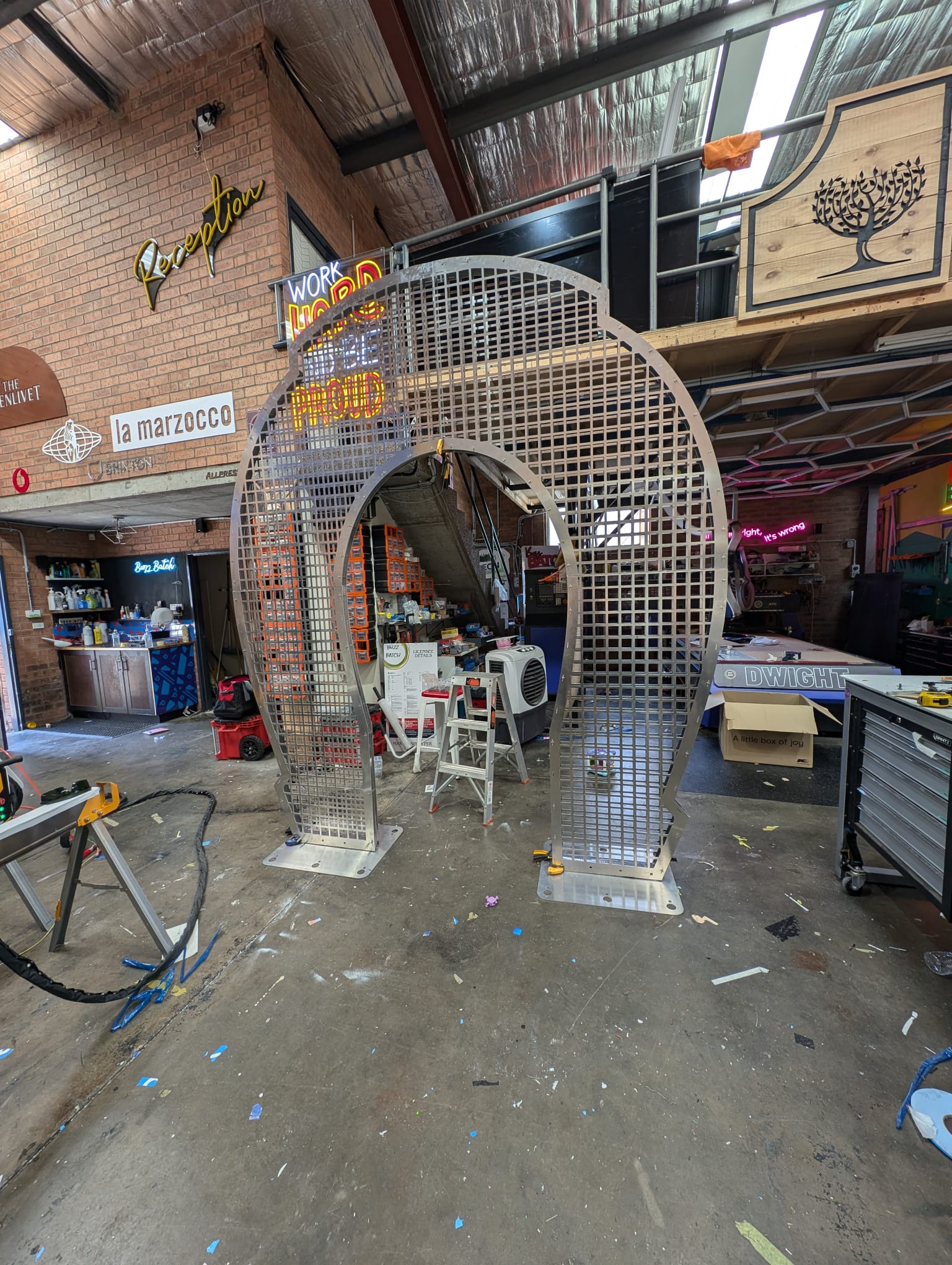 laser welded and laser cut arch